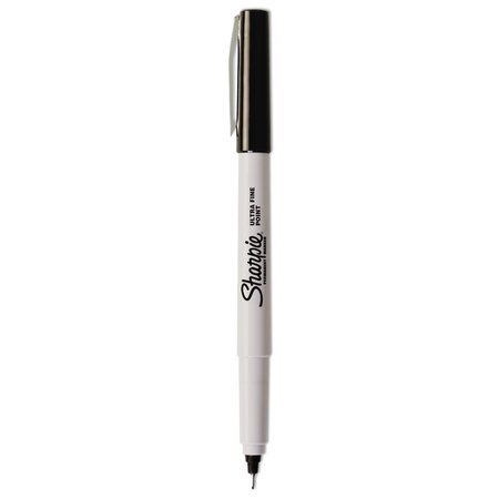 Sharpie Ultra Fine Tip Permanent Marker, Extra-Fine Needle Tip, Black, PK12 37001
